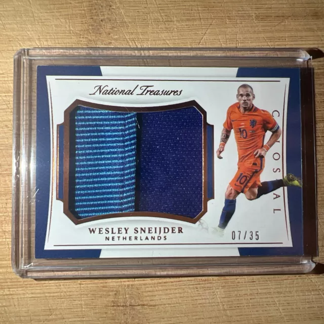 2018 Wesley Sneijder National Treasures Colossal Patch7/35