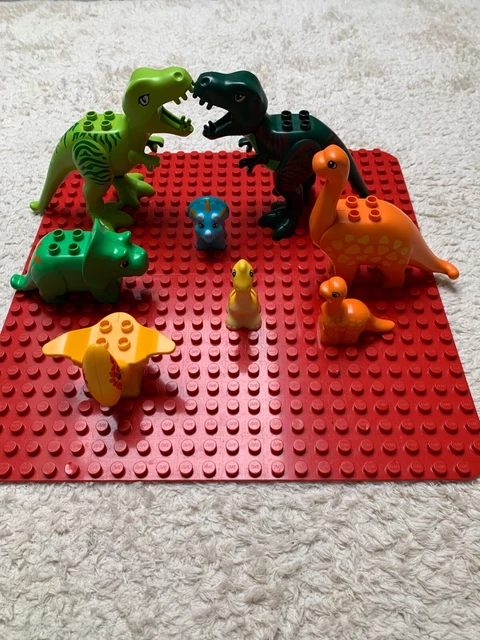 DASIAUTOEM Dinosaurier Bausteine Set - 10 Realistische Dino Figuren Für Kinder Ab 3 Jahren