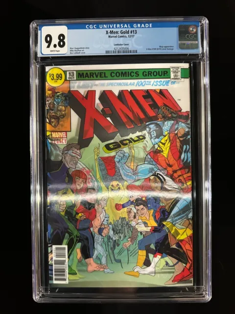 X-Men: Gold #13 CGC 9.8 (2017) - Lenticular Cover - X-Men #100 cover homage