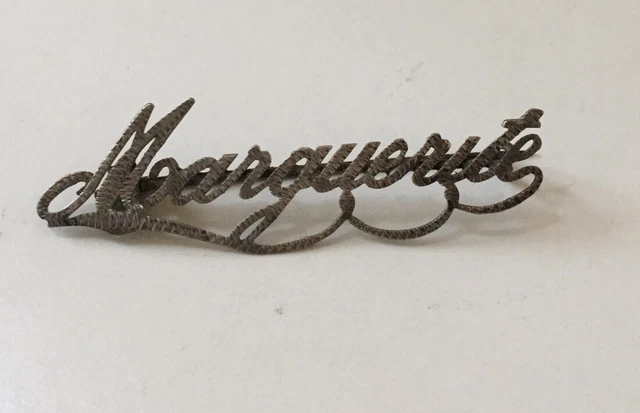 Broche Ancienne Mellerio Marguerite Métal Argenté - Vintage