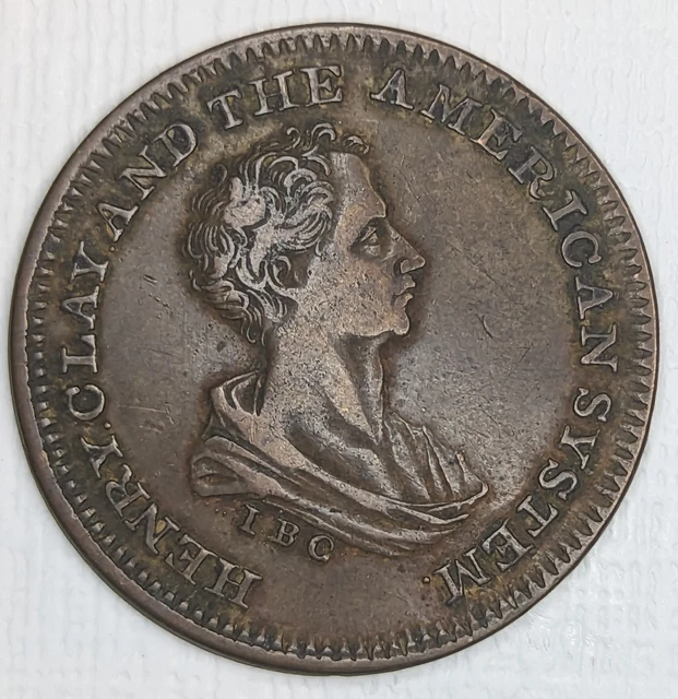 1840 HENRY CLAY Hard Times Token HC-1840-1 HT-79 Low 192 (2)