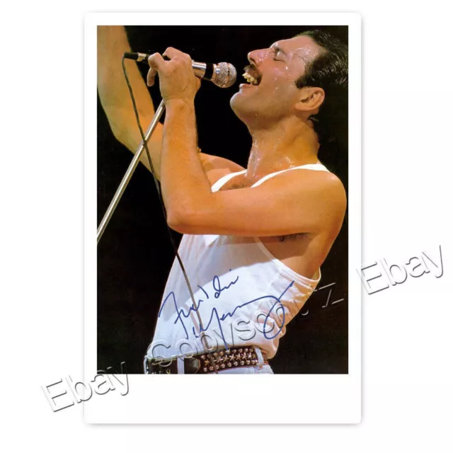 Freddie Mercury -  Autogrammfotokarte laminiert [AK2]