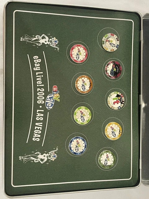 The eBay Live! 2006  Pin Player Collection Display Metal Box NIB with 1 Pin