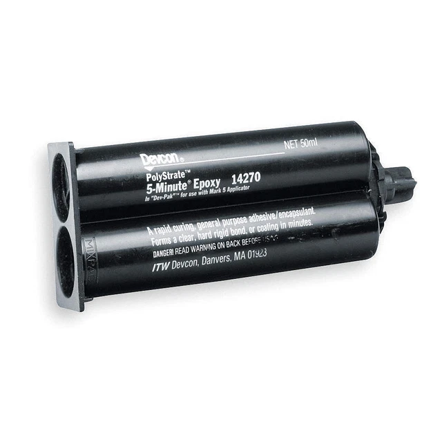 DEVCON 14270 EpoxyAdhesive,DualCartridge,1:1 MixRatio