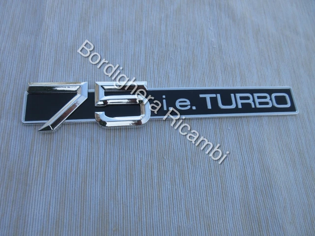 SCRITTA STEMMA SIGLA Logo Badge Emblem Script Alfa Romeo 75 Turbo ...
