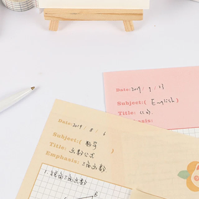 4 pegatinas de notas semanales para etiquetas semanales