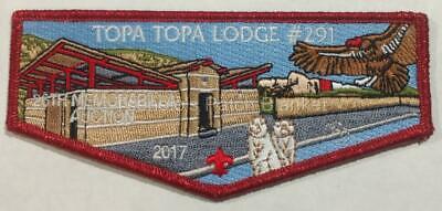 Topa Topa Lodge 291 2017 Auction Donation Flap Mint Condition FREE SHIPPING