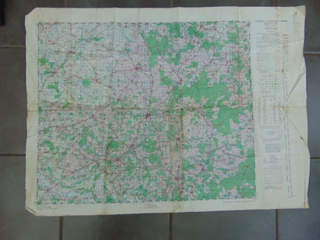 WWII British War Office 1943 First Edition Map of Soltau Germany - Sheet M4