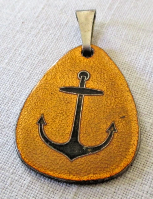 Pendentif Ancien En Or De Tolède - Damascène Avec émail Cloisonné - Bijou Vintage Référence 2182
