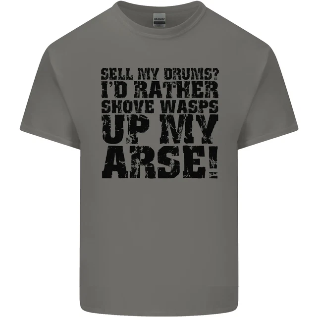 Vendi i miei tamburi? T-shirt da uomo in cotone Drums Drummer Drumming 5
