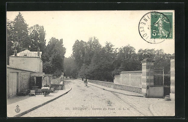 CPA Brunoy, Entreé du Pont 1913