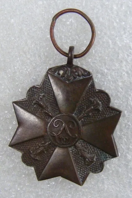 Original Medal: Belgium: Civic Medal 3rd Class, no ribbon