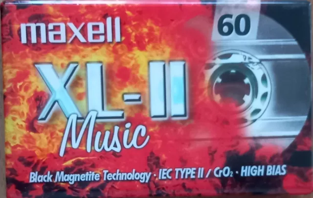 1 K7 CASSETTE AUDIO  MAXELL XL II Music 60 minutes Type 2 Chrome NEUVE