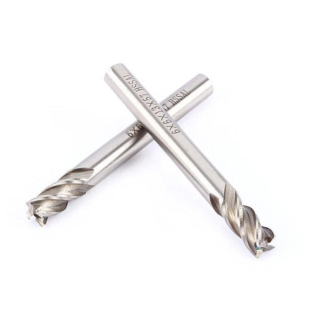 Foret Coupe Fraise En Bout 4mm-12mm HSS CNC à Tige Droite Haute Qualité
