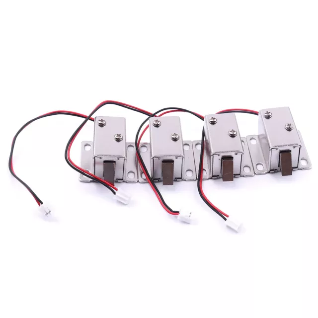 4x DC12V Solenoid Elektromagnetische Elektroschloss , für Türschrank Schranktür 3