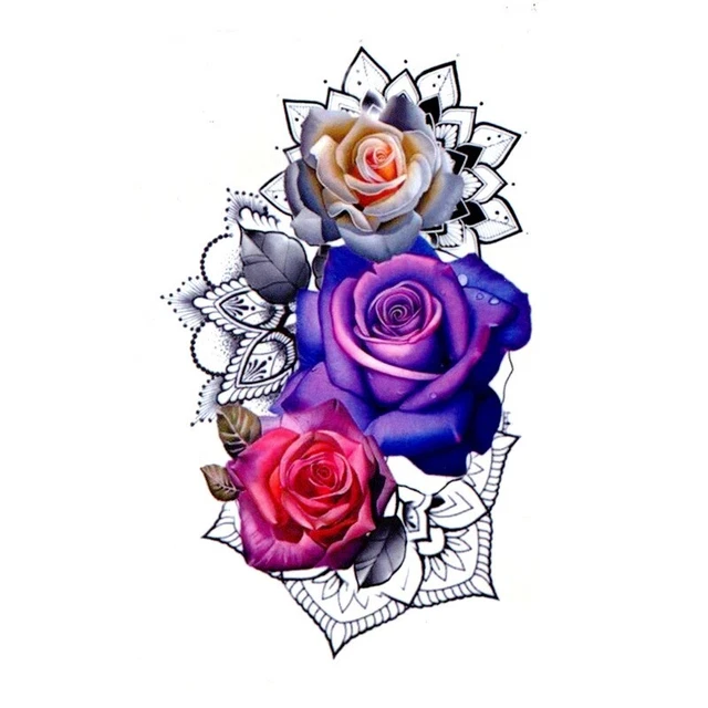 Tatuaje temporal de notas musicales alegres – Tattoo for a week
