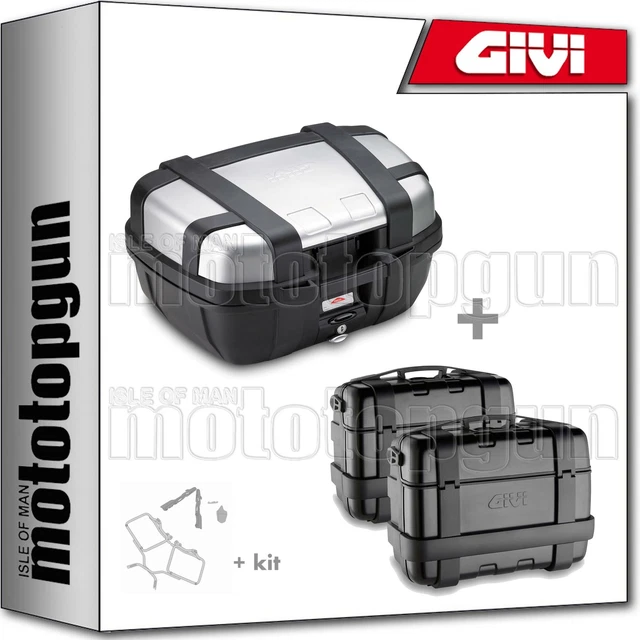 Valises Latérales GIVI TRK33X2 + Kit Pour Triumph Bonneville T120 2016-2022
