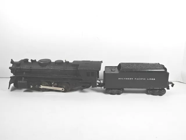 Marx Locomotive O Gauge Diecast 666 Southern Pacific Lines Tender Top Plastic