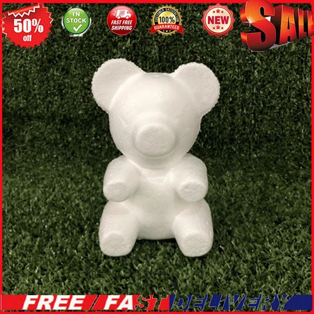 Polystyrene Styrofoam Foam Bear 20CM DIY Rose Bear Bear Mold for Home Decoration