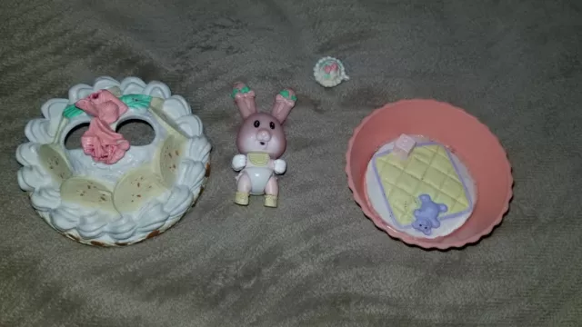 Tea Bunny Baby,  Playful Peek-A-Boo Sweet Pea with a Banana Cream Pie & Playpen