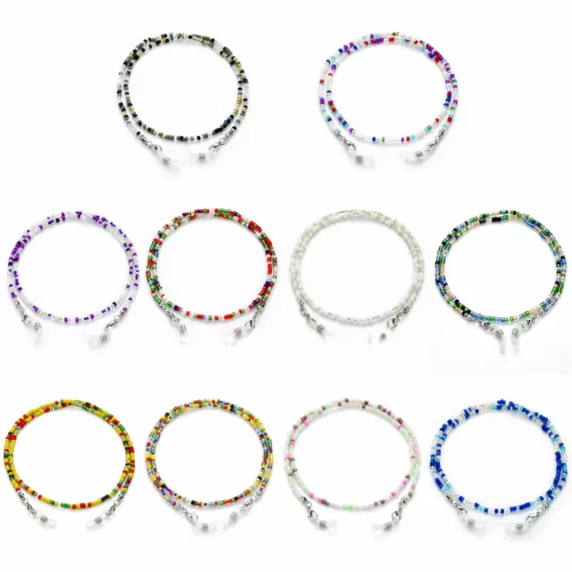 New Glass Bead Eyeglass Chain Glasses Strap Holder Mask Lanyard Leash Necklace