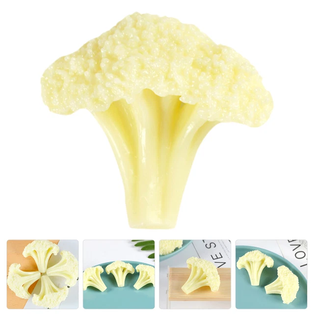 Fake Broccoli FAKE BROCCOLI SLICE Model Vegetable Food Plant Decorations Faux Dishes ...
