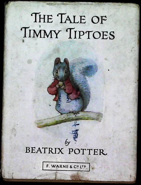 Beatrix Potter The Tale of Timmy Tiptoes Vintage Hardback Frederick Warne 1951