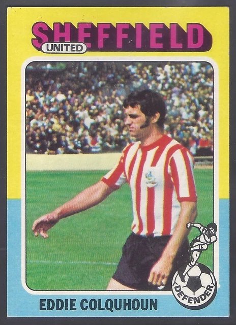 Topps-Football (Red Back 1975)-#046- Sheffield United - Eddie Colquhoun