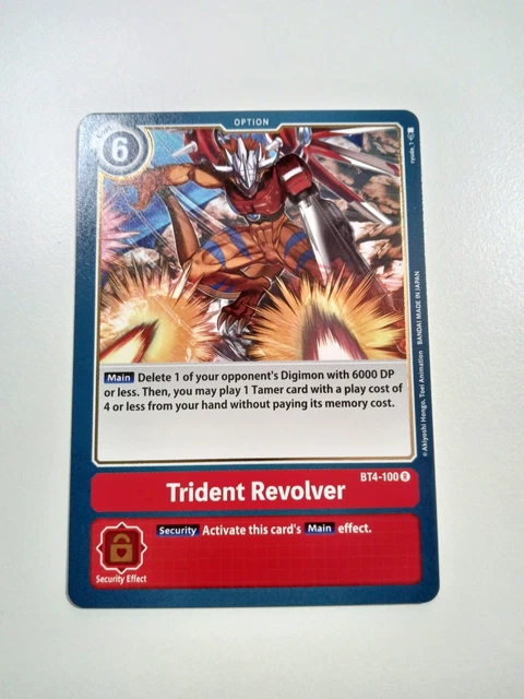 Digimon Revolver DIGIMON CCG TRIDENT Revolver BT4-100 R Rare $1.80 - PicClick AU
