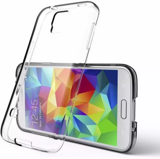 Clear  Phone Case For Samsung Galaxy S4 S5  S6 S7 EDGE S8  S9 TPU Gel Cover CASE