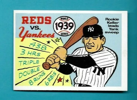 1970 Fleer R.G. LAUGHLIN WORLD SERIES 1939 REDS v YANKEES #36 Blue Back NRMT