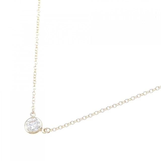 Tiffany & Co. By the Yard K18YG Yellow Gold Diamond Pendant Charm Necklace