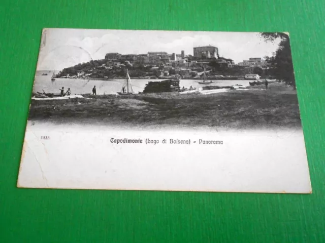 Cartolina Capodimonte ( Lago di Bolsena ) - Panorama 1917