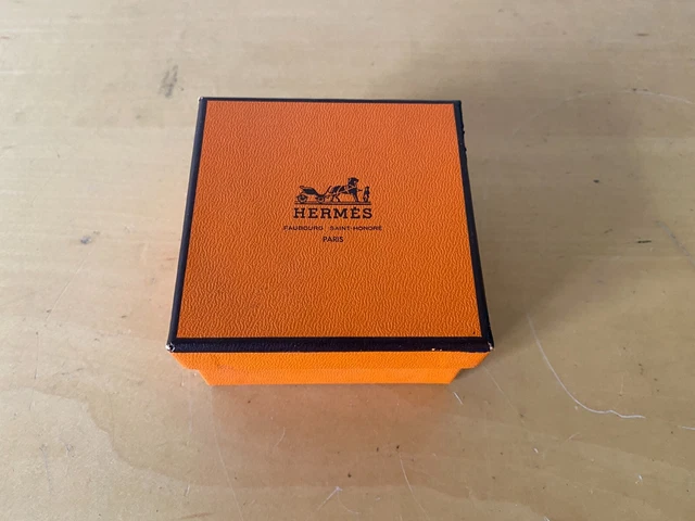 Boîte Carton HERMES Vide - Orange, Dimensions 7,7 X 7,7 X 4,3 Cm, Occasion