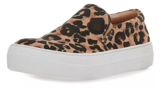 Steve Madden Gills Leopard Print Platform Sneakers Leopard (5, LEOPARD)