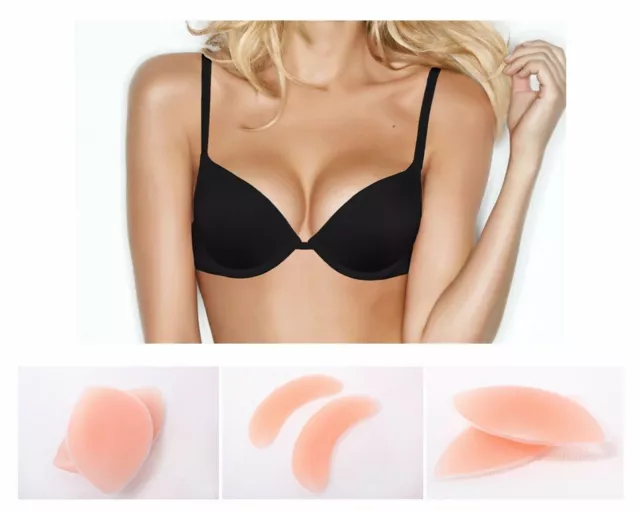 3 PACK SET X Womens Push Up Silicone Bra Inserts Breast Cleavage Chicken  Fillets £11.17 - PicClick UK