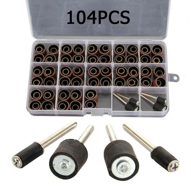 Kit de anillo de lijado duradero 104 piezas para molienda y limpieza de superficies metálicas