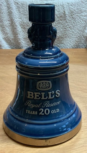 Empty. Bell's Royal Reserve 20 Year Old Wade Blue Decanter