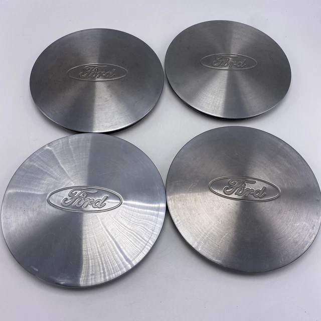 SET OF 4 OEM Ford Wheel Center Caps Hubcaps 7" Metal Man Cave Decor 64