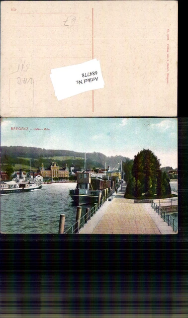 684778 Bregenz am Bodensee Hafen Partie Schiffe