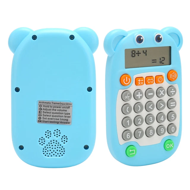 (Blue)Calculators Oral Math Practice With Voice Prompts Logical Thinking