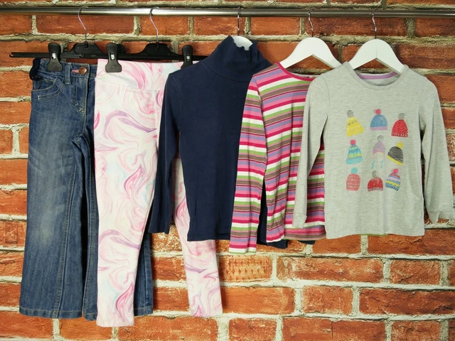 Girls Bundle Age 4-5 Years Next M&S H&M Jeans Leggings Top T-Shirt Kids 110Cm