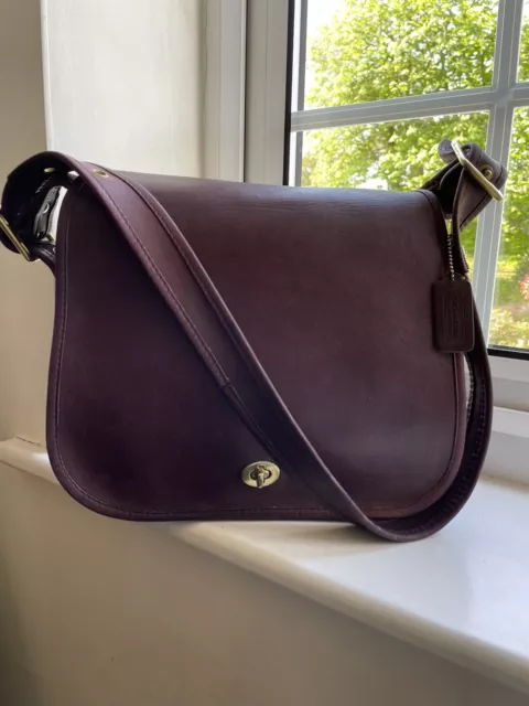 COACH Carlyle Smooth Leather Burgundy Handbag Shoulder Bag Purse F56648 |  eBay