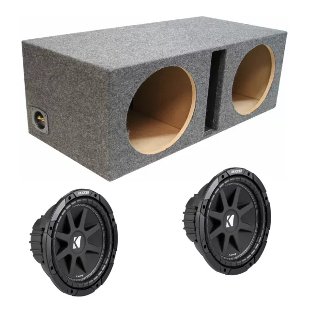 Kicker Dual Comp C15 15 Inch Vented Sub Woofer Box Two Ohm Impedance Package