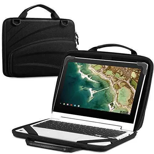 FINPAC 11-11.6 Inch Chromebook Sleeve Case - Protective Briefcase Shoulder
