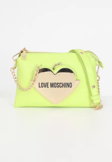 LOVE MOSCHINO Sacs Femme Vert Ceinture D'Épaule Sac Citron Vert Baby Heart Pr