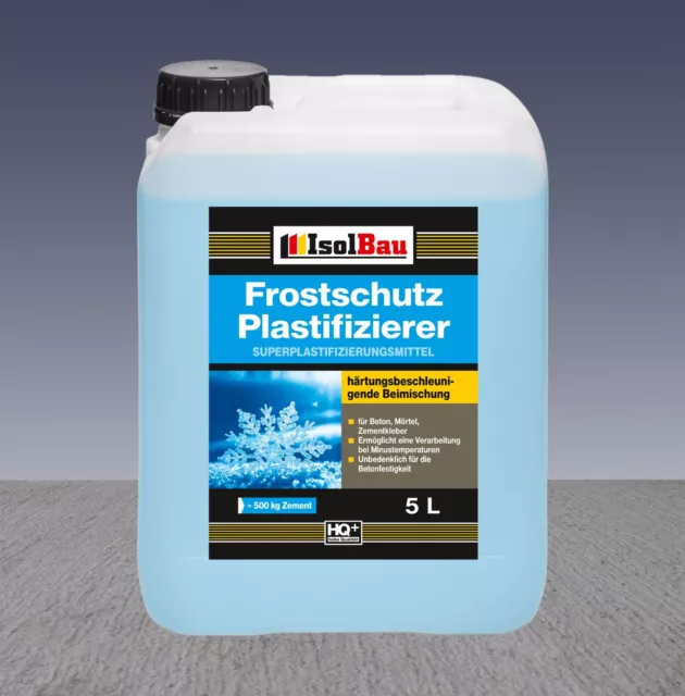 Additivo per calcestruzzo 5 L antigelo plastificante liquefattore per calcestruzzo liquefattore
