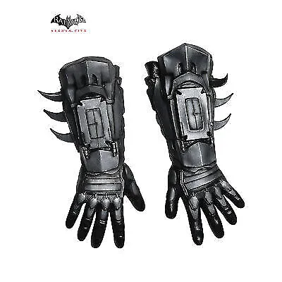 New Men's Arkham Batman Deluxe Gloves by Ruby's Costume Co, Gray
