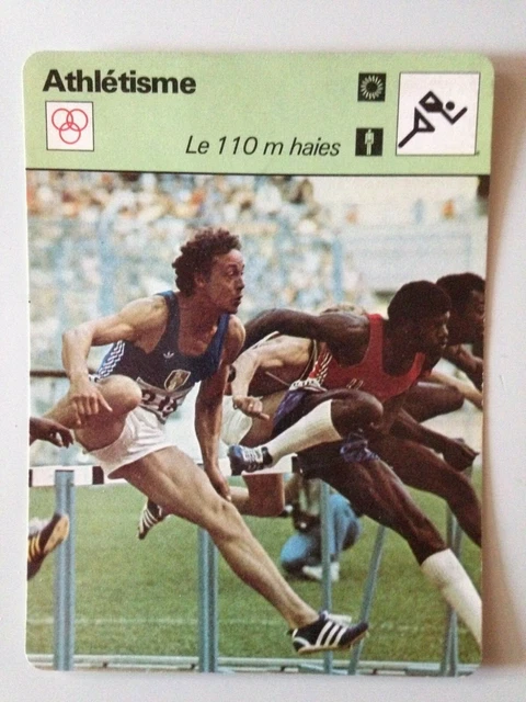 Carte Editions Rencontre 1978 – Athlétisme – JO Montréal 1976 – Guy Drut