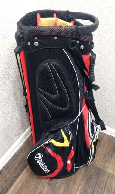 Taylormade Golf Bag Stand Bag 6 Way Divider w/ Shoulder Straps & Rain Cover